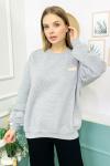 156407 O Yaka Sardonlu Sweatshirt